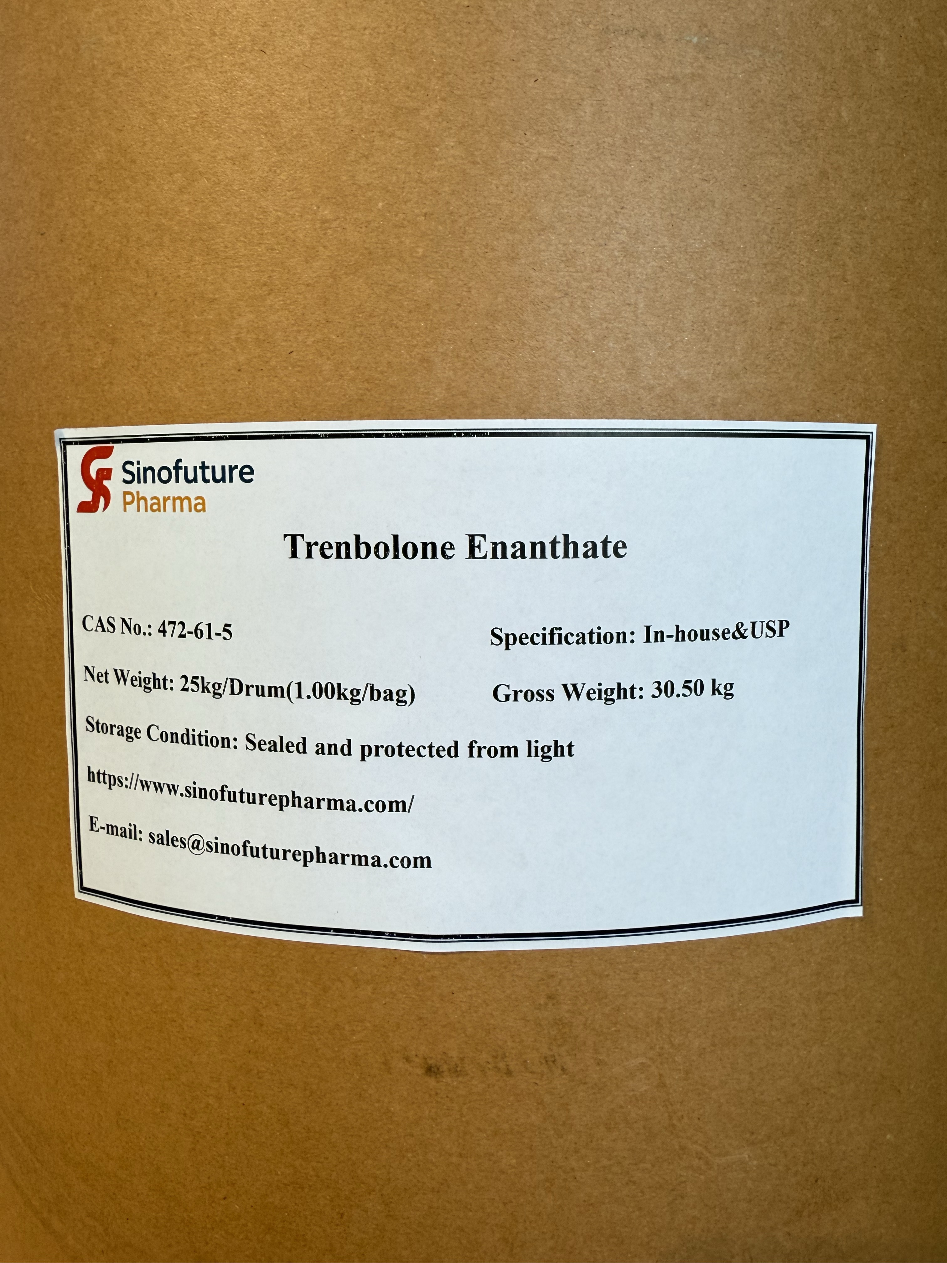 Trenbolon-Enanthate CAS-Nr. 10161-35-8 Hersteller | SINOFUTURE PHARMA bevorzugter Lieferant